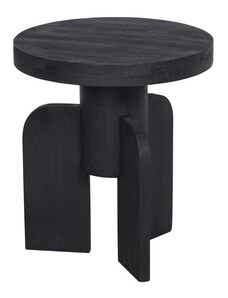 Hoorns Černý mangový odkládací stolek Tate 45 cm