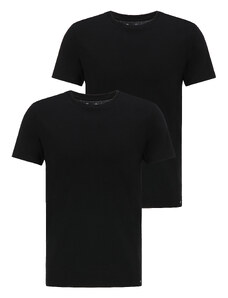 Pánské tričko LEE L680CM01 TWIN PACK CREW BLACK