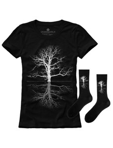Dárková sada dámské tričko + ponožky UNDERWORLD Tree