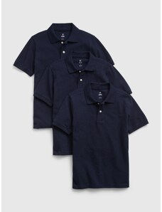 GAP Dětská polo trička uniform organic, 3ks - Kluci