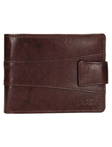 Pánská kožená peněženka Lagen Kevin - tmavě hnědá