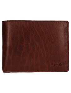 Pánská kožená peněženka Lagen Kryštof - hnědá