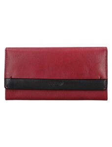 Dámská kožená peněženka Lagen Diona - červeno-černá