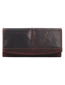 Dámská kožená peněženka Lagen Amanda - tmavě hnědá