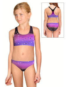 Ramisport Dívčí sportovní plavky dvoudílné PD658 t154 fialová