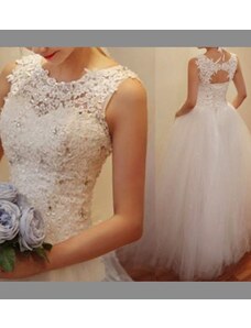 Donna Bridal krásné svatební šaty s originální třpytivou bohatou sukní + SPODNICE ZDARMA