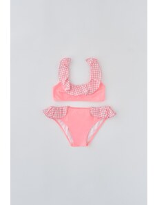 Dagi Salmon Plaid Detailed Bikini Tk.