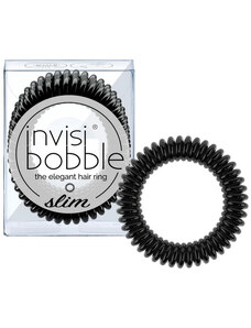 Invisibobble Tenká spirálová gumička Invisibobble Slim 3 ks True Black
