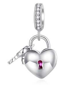 Royal Fashion stříbrný otevírací přívěsek Klíč k mému srdci SCC2300
