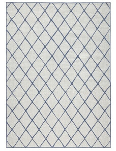 NORTHRUGS - Hanse Home koberce Kusový koberec Twin-Wendeteppiche 103119 blau creme – na ven i na doma - 120x170 cm