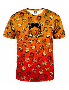Aloha From Deer Kabuki Mask Burning T-Shirt TSH AFD924 Orange