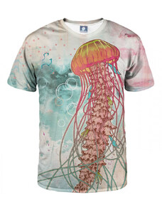 Aloha From Deer Jellyfish T-Shirt TSH AFD443 Červená barva