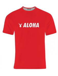 Aloha From Deer Základní tričko Aloha TSH AFD248 Red