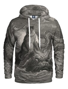 Aloha From Deer Dore Series - Monkey On A Dolphin Hoodie H-K AFD494 Grey