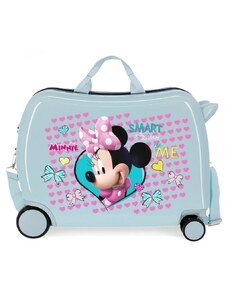 JOUMMABAGS Dětský kufřík na kolečkách Minnie Enjoy Blue MAXI ABS plast, 50x38x20 cm, 34 l