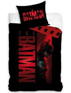 Carbotex Bavlněné povlečení 140x200 + 70x90 cm - Batman The Red