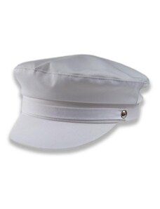 Kapitánka / Námořnická čepice s kšiltem TONAK / bílá
