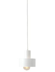 Nordic Design Bílé kovové závěsné světlo Mayen 15 cm