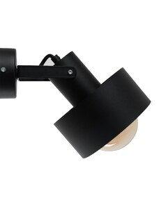 Nordic Design Černé kovové nástěnné světlo Mayen 23 cm