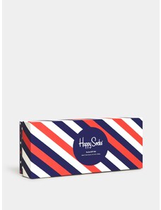 Happy Socks 4 Pack Classic Gift Set (navy/white)námořnická modrá