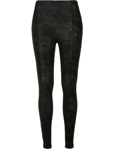 UC Ladies Dámské seprané kalhoty z umělé kůže černé