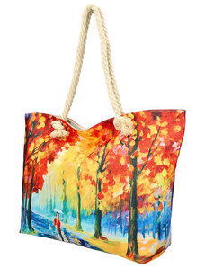Linea Moda Velká plážová taška v malovaném designu multicolor HB003