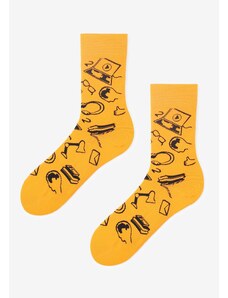 Pánské žluté bavlněné ponožky MEN OFFICE Marilyn