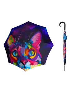 Doppler Long Kitten holový dámský deštník s kočkou