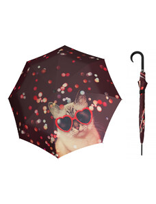 Doppler Long Lovely Cat holový dámský deštník s kočkou