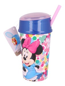 Storline Kelímek na pití MINNIE svačinka s brčkem 400ml