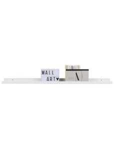 Hoorns Bílá lakovaná nástěnná police Farran 120 x 10 cm