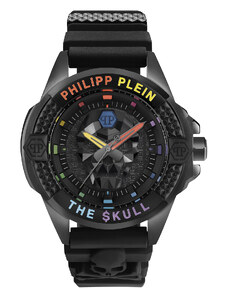 Philipp Plein | THE $KULL hodinky | Černá;multi