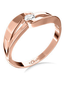 Couple Zlatý dámský prsten Rosa 6660237 Velikost prstenu: 51