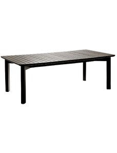 Černý jasanový zahradní stůl Poom Carbo 218 x 116 cm