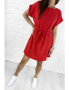 Moda Italia Dámské červené šaty 2005R