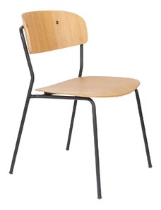 White Label Dřevěná jídelní židle WLL Jolien