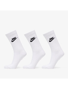 Pánské ponožky Nike Sportswear Everyday Essential Crew Socks 3-Pack White/ Black