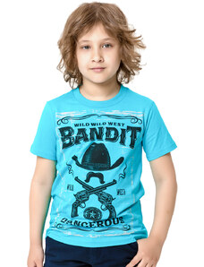 Winkiki Kids Wear Chlapecké tričko Bandit - tyrkysová