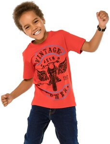 Winkiki Kids Wear Chlapecké tričko Vintage - červená