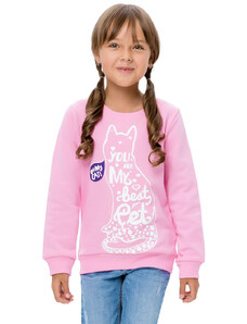 Winkiki Kids Wear Dívčí mikina Best Pet - růžová
