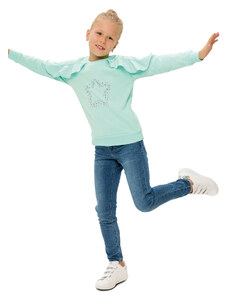 Winkiki Kids Wear Dívčí mikina Star - mátová Barva: Mátová, Velikost: 128