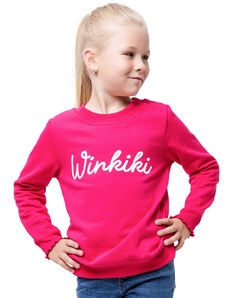 Winkiki Kids Wear Dívčí mikina Winkiki - malinová