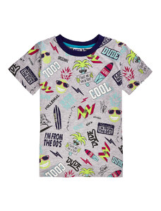 Winkiki Kids Wear Chlapecké tričko Cool - šedý melanž