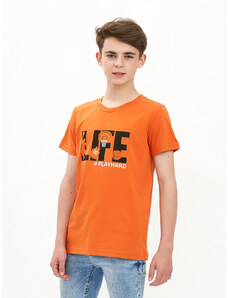 Winkiki Kids Wear Chlapecké tričko Life - oranžová Barva: Oranžová, Velikost: 128