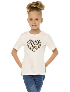 Winkiki Kids Wear Dívčí tričko Heart - bílá
