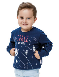 Winkiki Kids Wear Chlapecká mikina Space - navy