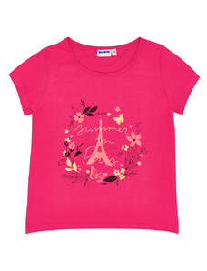 Winkiki Kids Wear Dívčí tričko I love Paris - fuchsie Barva: Fuchsie, Velikost: 98