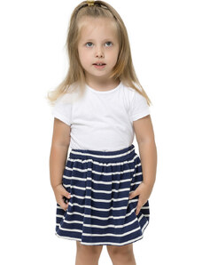 Winkiki Kids Wear Dívčí sukně Paris - navy - pruhy