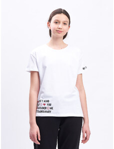Winkiki Kids Wear Dívčí tričko Extraordinary - bílá