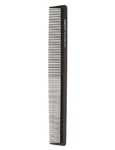 Hřeben Janeke Titanium dlouhý rovný 21,5cm, řídký/hustý